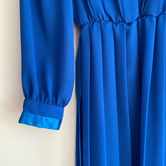 ZiZi petites Vintage blue dress - Picture 10 of 11